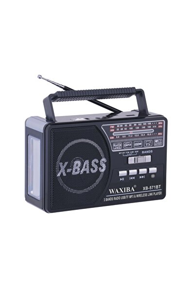 Waxiba Επαναφορτιζόμενο ραδιόφωνο - XB-571BT - - 005718 - Μαύρο