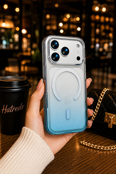 Hatreds iPhone 17 Pro Max Uyumlu MagSafe Silikon Kılıf Turkuaz