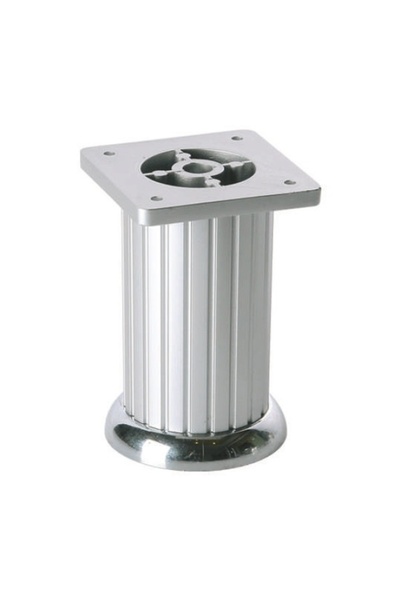OEM WAW furniture leg, Bingo, D 50, H 100, adjustable, made of ABS, aluminum ...