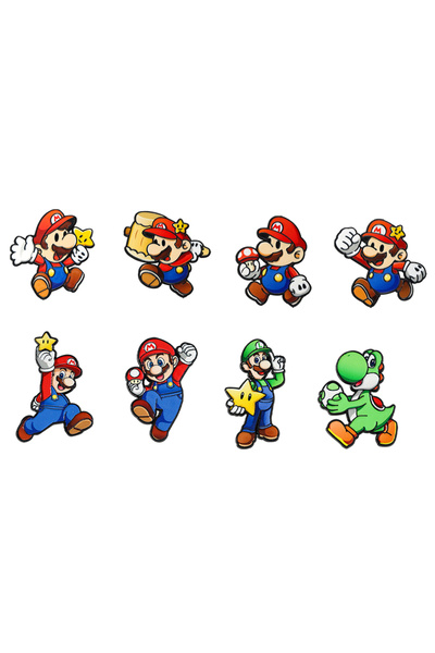 choice2 Bandai 8pcs Brooches 4/8pcs Japanese Anime Game Figure Enamel Pin Car...