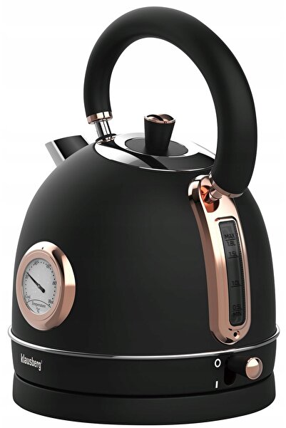 Klausberg Fierbător electric 1.8L cu termometru RETRO KB-7905 2200W Negru