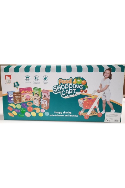 Nobo Kids Cărucior de cumpărături, Coș pentru copii, Produse, Legume, Fructe,...