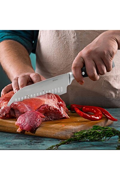 Orion Cuțit SANTOKU asiatic mare de bucătărie pentru tăiere și tocare MASTER ...