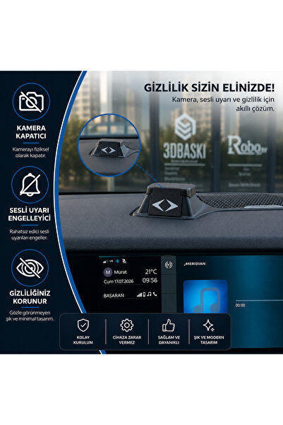 Togg Uyumlu Araçiçi Kamera Kapatma Aparatı - Asistan Kamera Kapatıcı T10X T10F