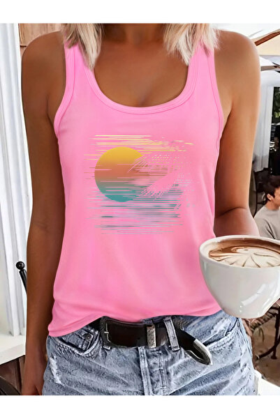 mercoledi Tricou de baie pentru femei cu imprimeu Mandala, cu decolteu scobit
