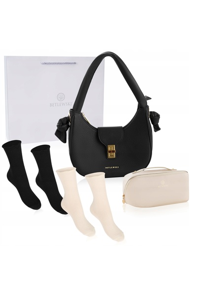 Betlewski Set cadou elegant și feminin, geantă și trusă de cosmetice, ambalat.