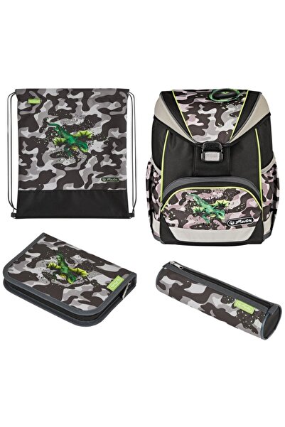 Herlitz Ghiozdan echipat Ultralight Plus, Camo Dragon,