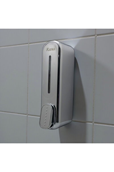 KANA Chrome Rectangular Liquid Soap Dispenser 350ml - Kana