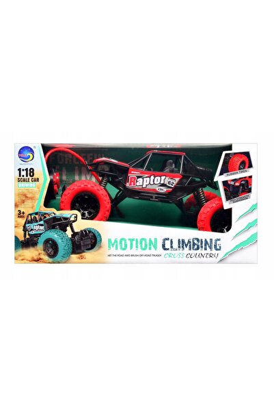 Kathay-Haster Mașină teleghidată Monster Truck off-road roșie, scară 1:18