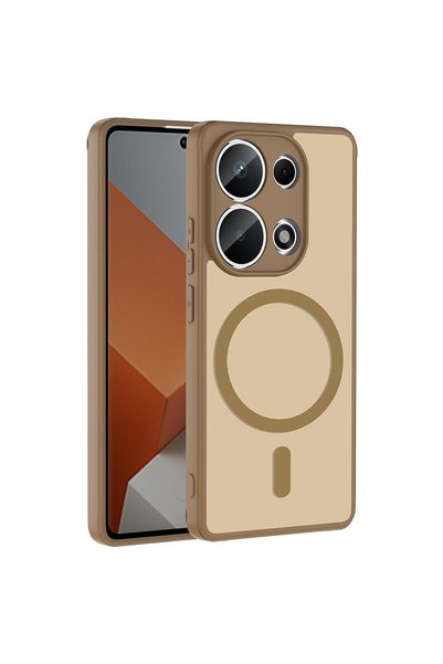 Microsonic Xiaomi Redmi Note 13 Pro 4g Compatible Case Magsmoke Neo Gold