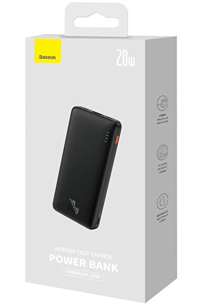 Baseus Powerbank Airpow 30000 mAh Încărcare rapidă 20W Negru