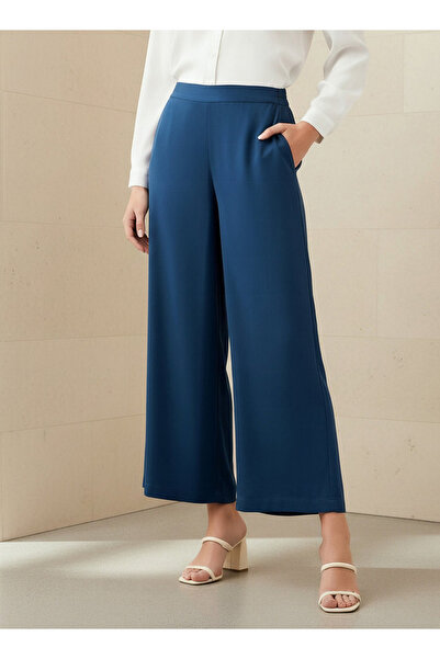 FAV Relaxed Fit Flexi Waist Rayon Palazzo Pants