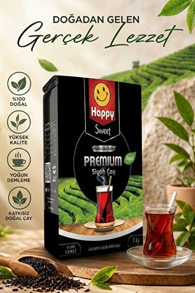 Happy Premıum Siyah Çay 1 Kg x 3 Adet