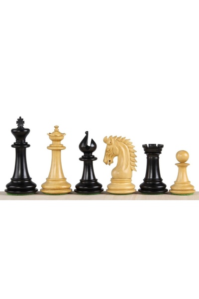 Sunrise Chess & Games Sheikh Ebony Chess Pieces 4 inch