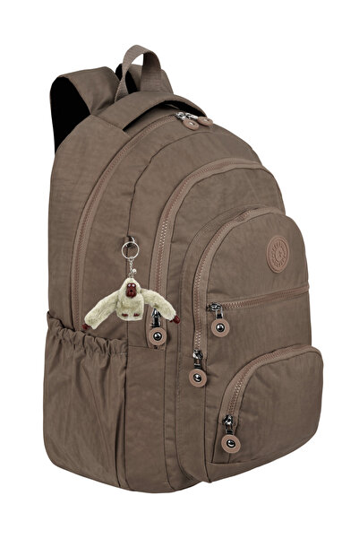çantamgelsin Luxury Crinkle Fabric High School and Middle School Backpack + M...