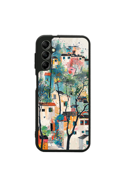 lucek cases حافظة لهاتف Galaxy A14 5G مصنوعة من السيليكون المزخرف مع حماية فا...