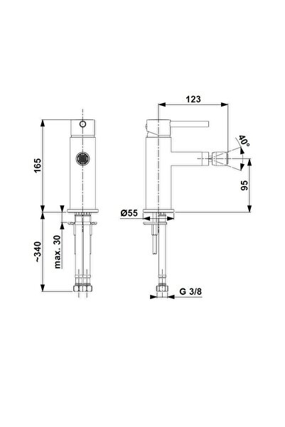KFA Armatura Baterie de toaletă Moza 5037-015-31 Auriu