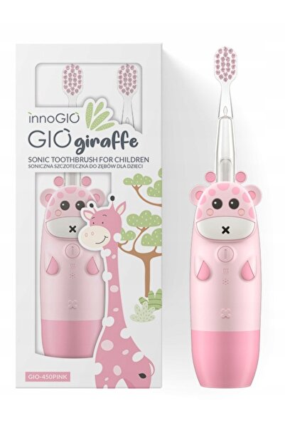 NO BRAND Periuță de dinți cu ultrasunete GIO GIRAFFE ROZ