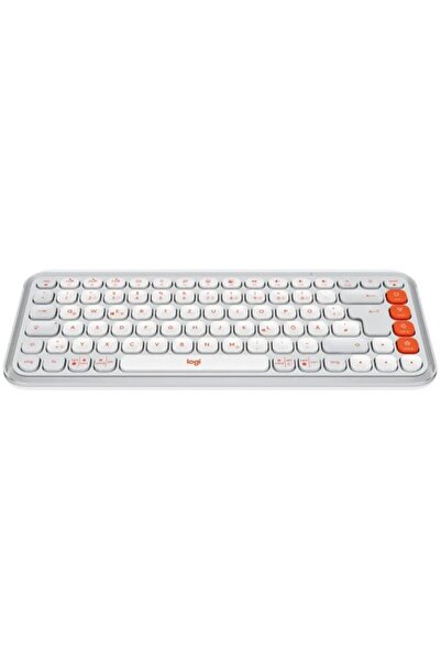 NO BRAND Tastatură LOGITECH POP Icon Keys Alb-Portocaliu