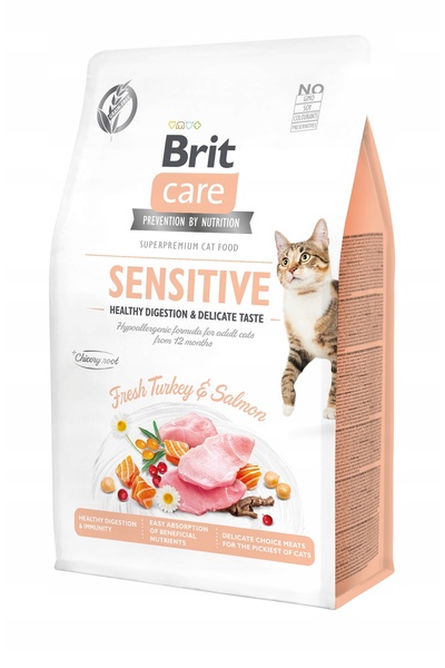 NO BRAND Hrana pentru pisici BRIT CARE Indyk i Lox 7 kg