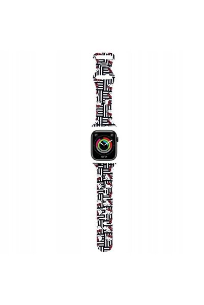 NO BRAND Curea HELLO KITTY pentru Apple Watch 38/40/41mm Negru