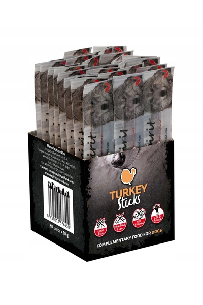 NO BRAND Delicii pentru câini ALPHA SPIRIT Picior de curcan (30 x 10 g)