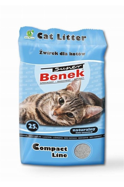 NO BRAND Așternut igienic pentru pisici SUPER BENEK Compact 25 l