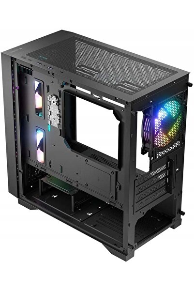 NO BRAND Carcasă LOGIC Dart Pro ARGB Mini Negru