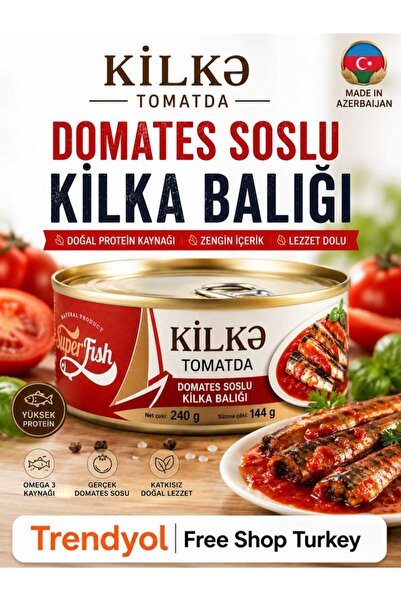 KİLKA Azerbaycan Domates Soslu Konserve Balığı 240 Gr