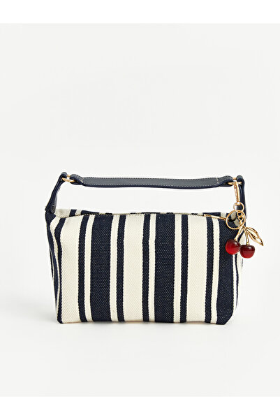 LC Waikiki Esvab • Modern & Distinctive Striped Canvas Women's Shoulder Bag