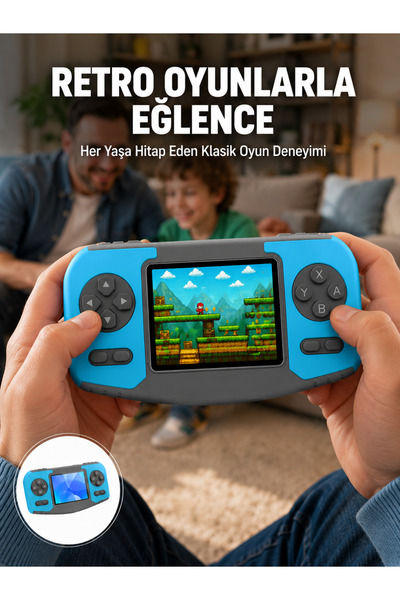 Marsilyan Mini Arcade Oyun Konsolu Hafif Taşınabilir Çocuk Hediyelik ILKELGRP-5835