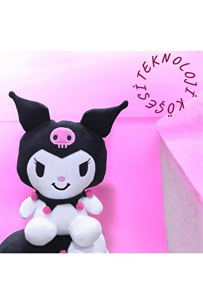 Teknoloji Köşesi Kuromi Peluş Oyuncak 38 cm Yumuşak Sevimli Peluş Bebek Kawai...