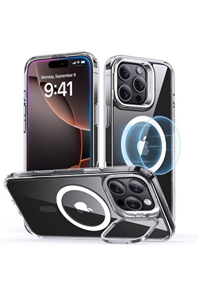 PWR for iPhone 16 Pro Max Case, Compatible with MagSafe, Built-in Stash Stand...