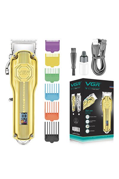 VGR V-672 New Design Factory Supply Barber Salon Clippers Professional Metal ...
