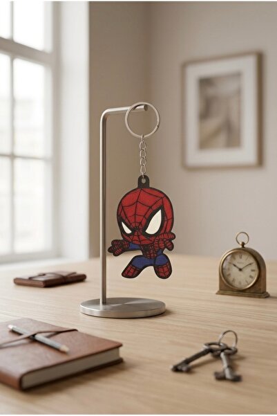 WOWOLAB SpiderMan Örümcek Adam Temalı Maskeli Karakter Anahtarlık