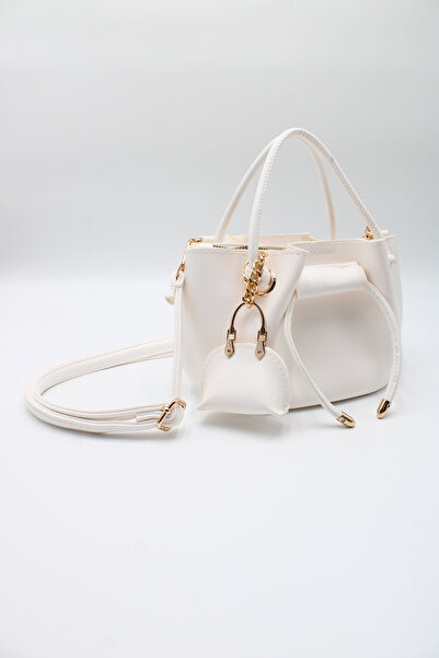 LASSO Women's Drawstring Crossbody Hand and Shoulder Bag with Charm Accessories