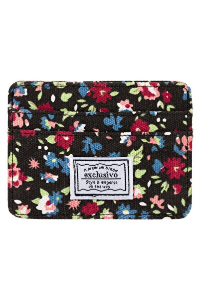 OEM Portcard textil floral cu protecție RFID, 10x7.5cm