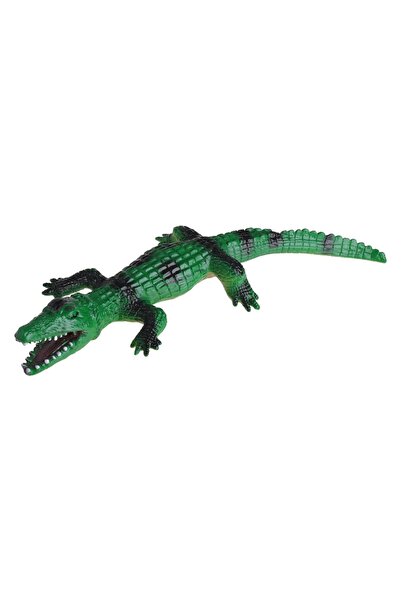OEM Figurină realistă de crocodil verde - Jucărie animală pentru copii