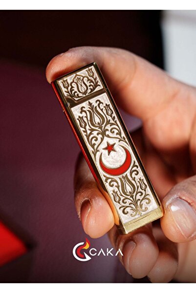 caka lighter CAKA Zen Serisi Ayyıldız Mine İşlemeli Çakmak