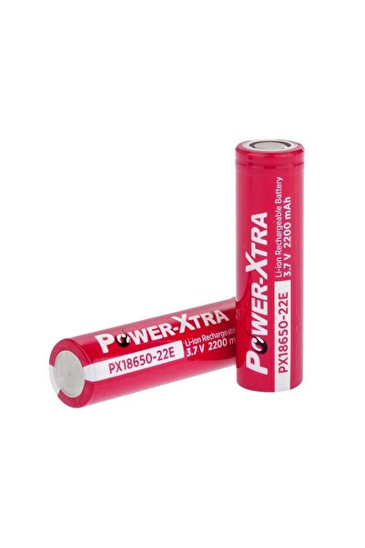 MİKROGATE Power-Xtra PX18650-22E - 3.7V 2200 Mah Li-ion Şarjlı Pil - 5C
