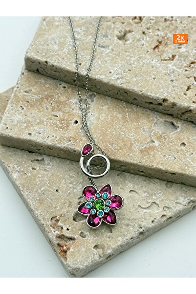 Bozhi Flower Necklace Steel Luminous Style