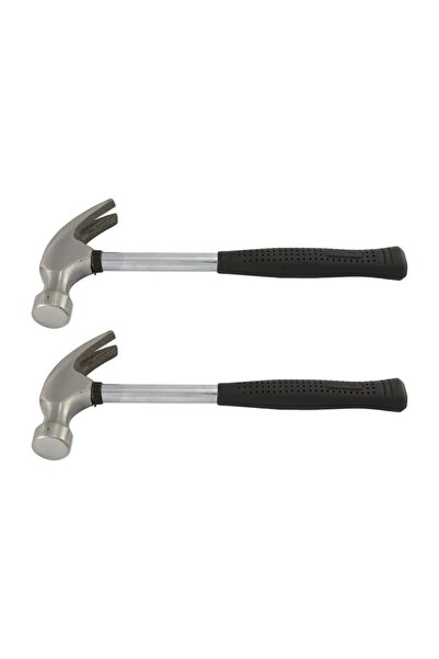 Lawazim BMB 2-Piece 250g Iron Claw Hammer Set with Fiber Handle for Repair an...