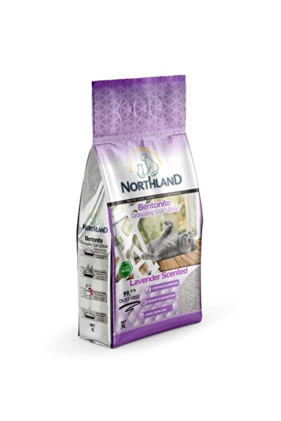 NORTHLAND Bentonite Clumping Cat Litter Lavender Scented 5L – Natural White B...