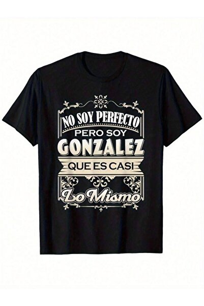 Astogria13 تي شيرت رجالي بمقاسات كبيرة بتصميم NO SOY PERFECTO - تي شيرت أسود ...