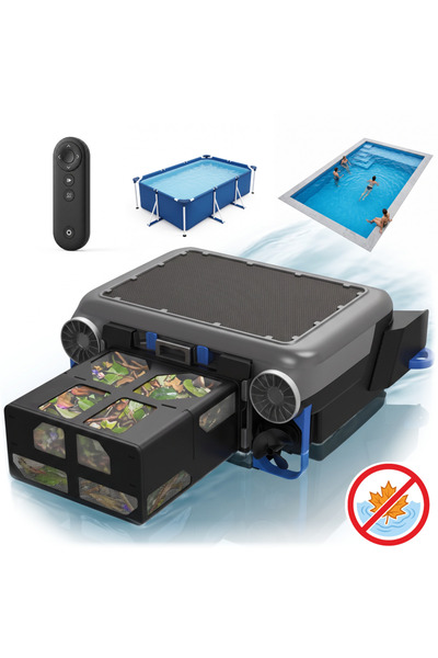 iHunt BRO Robo Skimmer Solar pentru piscine, Curățare automată a suprafeței a...