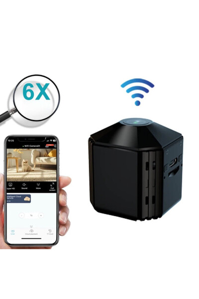 OnShop Mini camera de supraveghere WIFI, Cu baterie, Full HD, Maner cu magnet...