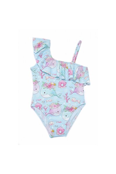 TORTUE Παιδικό Ολόσωμο Μαγιό με Φάλαινες S4-260-251-Μπλε/Ροζ
