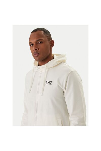 EA7 Emporio Armani Bluză bărbătească 8NPM33 PJVRZ Crem