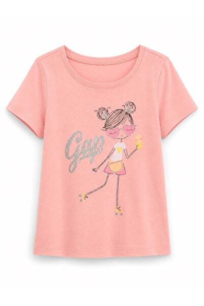 GAP Kids فتاة طفلة تيشرت مطبوع عليه رسومات من جاب 6 أشهر 5 سنوات متعدد الألوان