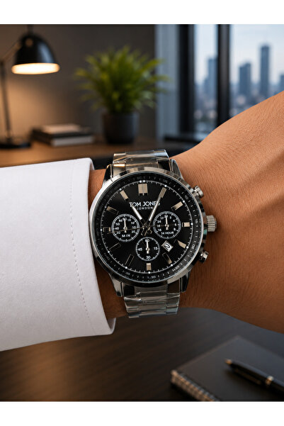 Tom Jones Men's Wristwatch Stylish Suitable for Daily Use Durable 5 Atm